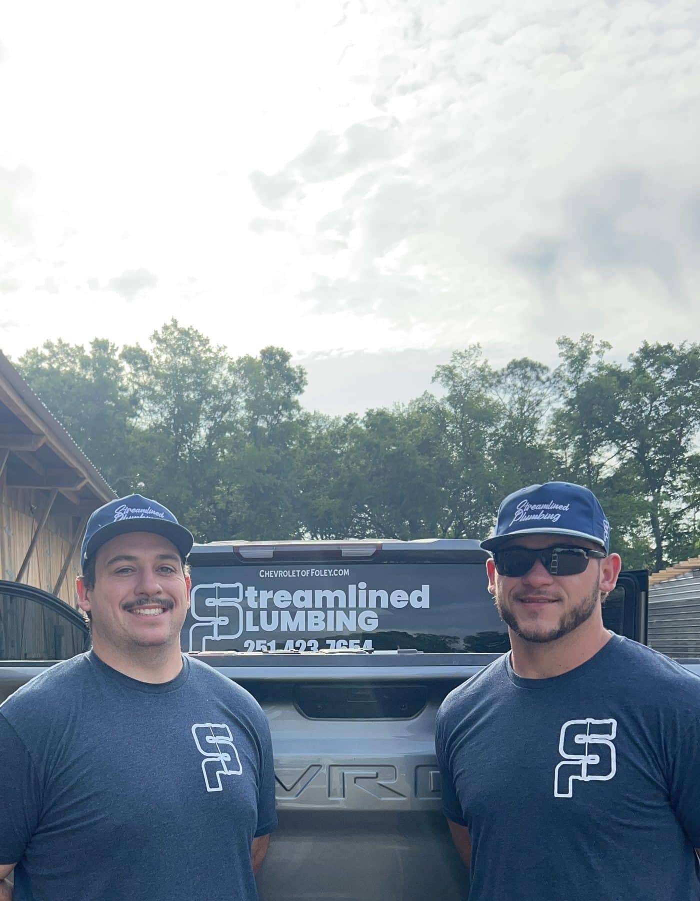 Streamlined Plumbing service truck — serving Stapleton, Alabama.
