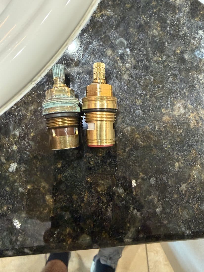 Worn shower/tub cartridges